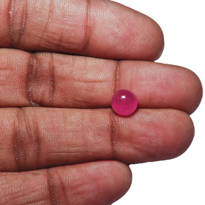 2.36-Carat Round Ruby Cabochon (Natural & Unheated) - Click Image to Close