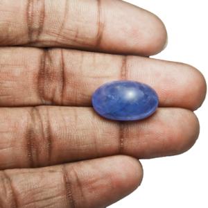 14.98-Carat Sky Blue Burmese Sapphire Cabochon (Non-Heated) - Click Image to Close