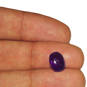 4.71-Carat Unqiue Cabochon-Cut Color-Change Sapphire from Ceylon - Click Image to Close