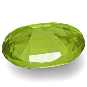 0.36-Carat Eye-Clean Intense Green Oval-Cut Sphene from India - Click Image to Close