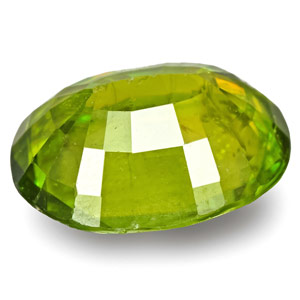 2.66-Carat Eye-Clean Intense Green Oval-Cut Sphene Titanite - Click Image to Close