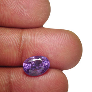 3.60-Carat Deep Purple VVS-Clarity Burmese Spinel - Click Image to Close