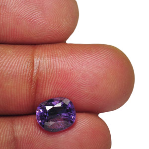 2.90-Carat Magnificent Fiery Purple Spinel from Mogok, Burma - Click Image to Close