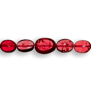 15.78-Carat 11-pc Strand of Deep Pinkish Red Mogok Spinels - Click Image to Close