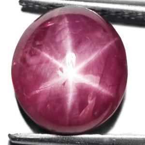 5.09-Carat Pinkish Red Star Ruby with Super Sharp Dancing Star - Click Image to Close