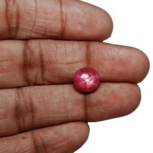 5.15-Carat Intense Pink Star Ruby from John Saul Mines - Click Image to Close