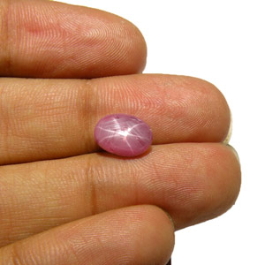 4.54-Carat Pleasing Dark Pink Burmese Star Ruby (Unheated) - Click Image to Close