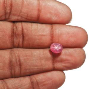 2.80-Carat Light Pink Burmese Star Ruby (Unheated) - Click Image to Close