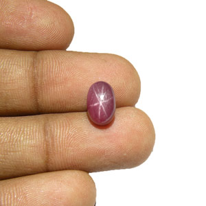 4.66-Carat Vietnamese Purple Star Ruby with Super Sharp Star - Click Image to Close