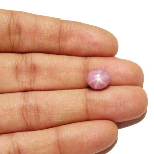 6.46-Carat Indian Star Ruby (Natural & Untreated) - Click Image to Close