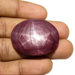 106.61-Carat Large Oval Star Ruby from West Africa - Click Image to Close