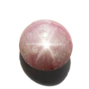 22.27-Carat Light Pink Indian Star Ruby (Natural & Untreated) - Click Image to Close