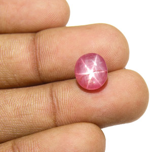 4.86-Carat Natural & Unheated Pinkish Red Burmese Star Ruby - Click Image to Close