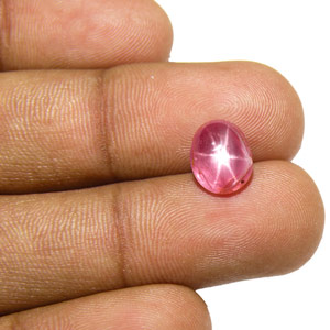 4.11-Carat Lively Intense Pink Star Ruby from Burma (Unheated) - Click Image to Close