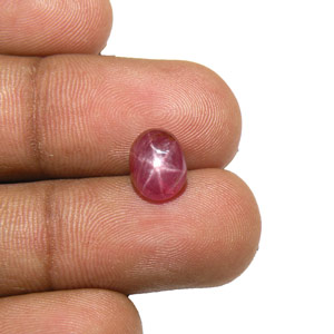 3.13-Carat Natural & Unheated Purplish Red Burmese Star Ruby - Click Image to Close