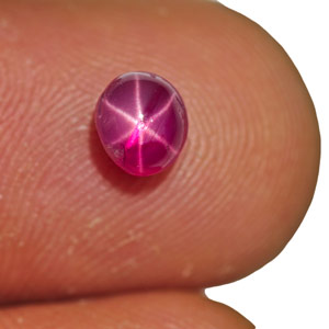 1.32-Carat Pinkish Red Star Ruby from Quy Chau Mines (Vietnam) - Click Image to Close