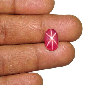 5.63-Carat Unheated Vietnamese Star Ruby with Sharp 6-Ray Star - Click Image to Close