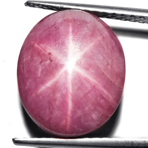 16.40-Carat Baby Pink Star Ruby (Natural & Untreated) - Click Image to Close