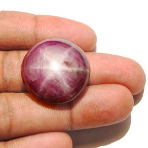 59.99-Carat Large 6-Ray Star Ruby from India - Click Image to Close