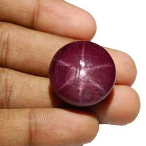 78.15-Carat Massive Dark Red Star Ruby from India (AIGS) - Click Image to Close