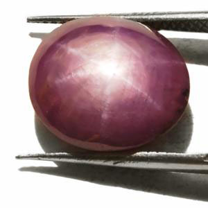 17.41-Carat Purple Star Ruby with Super Sharp 6-Ray Star - Click Image to Close