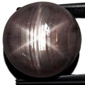 18.92-Carat Pinkish Grey Star Sapphire with Sharp 6-Ray Star - Click Image to Close