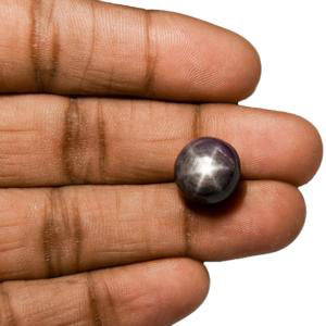14.38-Carat Wonderful Black Star Sapphire (Natural & Unheated) - Click Image to Close