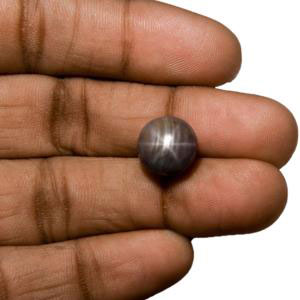 10.11-Carat Untreated Greyish Purple Star Sapphire (African) - Click Image to Close