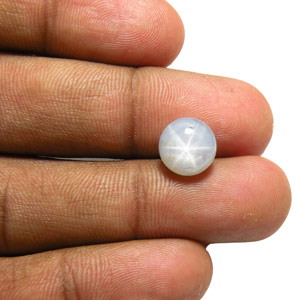 5.84-Carat Pale Blue Star Sapphire from Sri Lanka - Click Image to Close