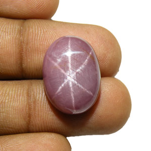 24.25-Carat Large Pink Star Sapphire from Vietnam (Unheated) - Click Image to Close