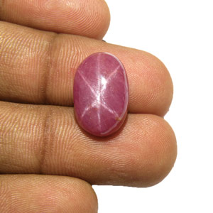 12.60-Carat Pleasing Dark Pink Star Sapphire from Vietnam - Click Image to Close