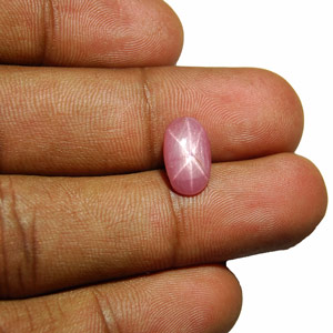 3.53-Carat Magnificent 6-Ray Pink Star Sapphire from Vietnam - Click Image to Close