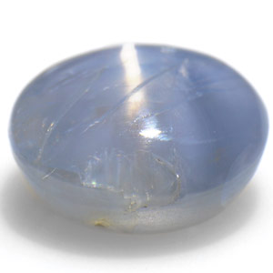 8.98-Carat Sky Blue Burmese Star Sapphire with Dancing Star - Click Image to Close