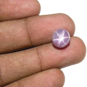 8.39-Carat Purplish Pink Star Sapphire with Super Sharp Star - Click Image to Close