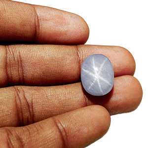 17.72-Carat Whitish Blue Star Sapphire from Mogok, Burma - Click Image to Close