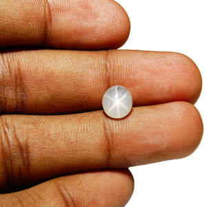 3.12-Carat Yellowish White Star Sapphire from Burma - Click Image to Close