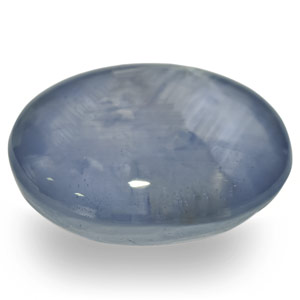 13.40-Carat Transparent Sky Blue Star Sapphire with Sharp Star - Click Image to Close