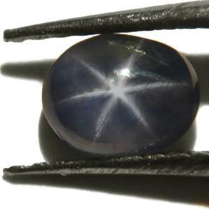 0.75-Carat Dark Blue Burma Star Sapphire - Click Image to Close