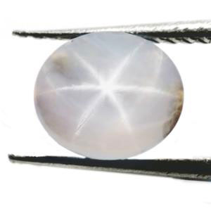 3.35-Carat Super Sharp 6-Ray White Star Sapphire - Click Image to Close