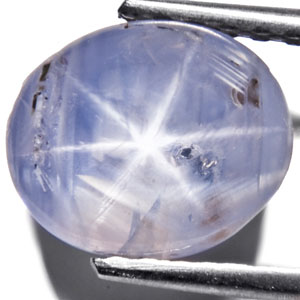 5.12-Carat White Star Sapphire from Ceylon (Non-Treated) - Click Image to Close