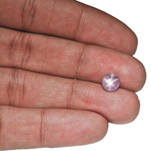 2.30-Carat Light Pinkish Grey Star Sapphire from Ceylon - Click Image to Close