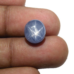 7.93-Carat Lovely Sky-Blue Star Sapphire from Mogok, Burma - Click Image to Close