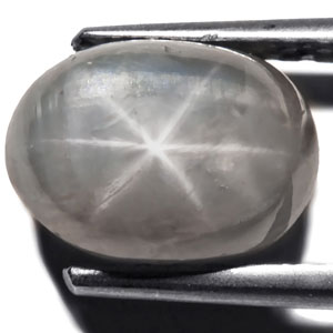 4.80-Carat Yellowish White Star Sapphire (Natural & Non-Treated) - Click Image to Close