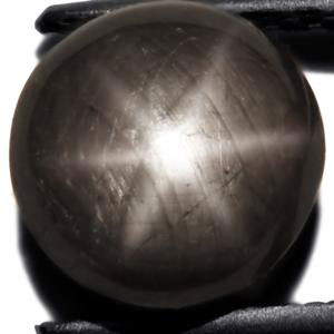 4.10-Carat Greyish Black Star Sapphire - Click Image to Close