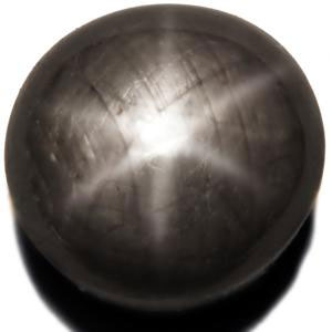 4.10-Carat Greyish Black Star Sapphire - Click Image to Close