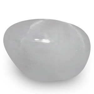 8.14-Carat Pale Bluish White 6-Ray Star Sapphire from Sri Lanka - Click Image to Close