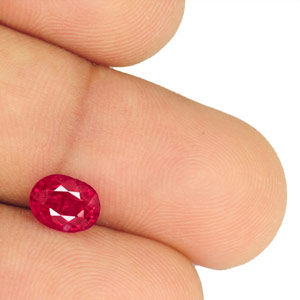 1.77-Carat Unheated Intense Pinkish Red Ruby from Burma (IGI) - Click Image to Close