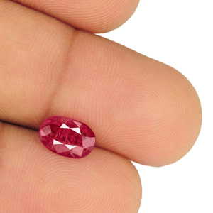 1.85-Carat Natural & Unheated Oval-Cut Burmese Ruby - Click Image to Close