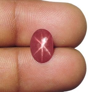 3.08-Carat Unheated Lively Pinkish Red Star Ruby from Vietnam - Click Image to Close