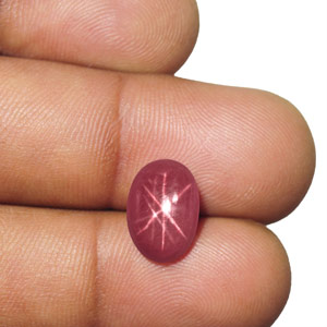 7.48-Carat Vietnamese Star Ruby with Unique Double-Star Effect - Click Image to Close